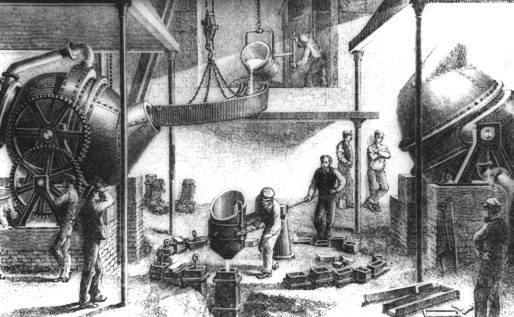 Forging Iron during the industrial revolution